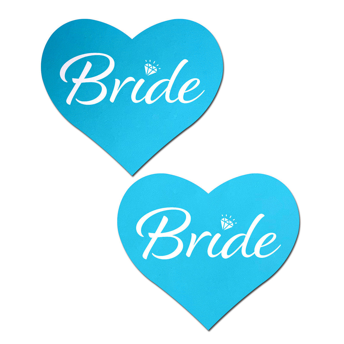 Nipple Pasties - Bride Blue Heart